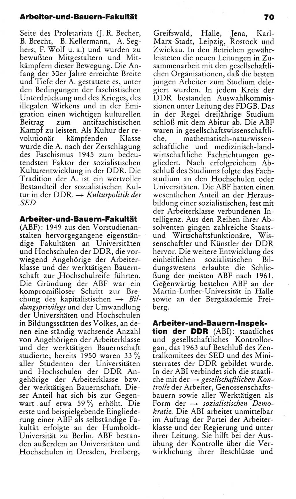 Kleines politisches Wörterbuch [Deutsche Demokratische Republik (DDR)] 1983, Seite 70 (Kl. pol. Wb. DDR 1983, S. 70)