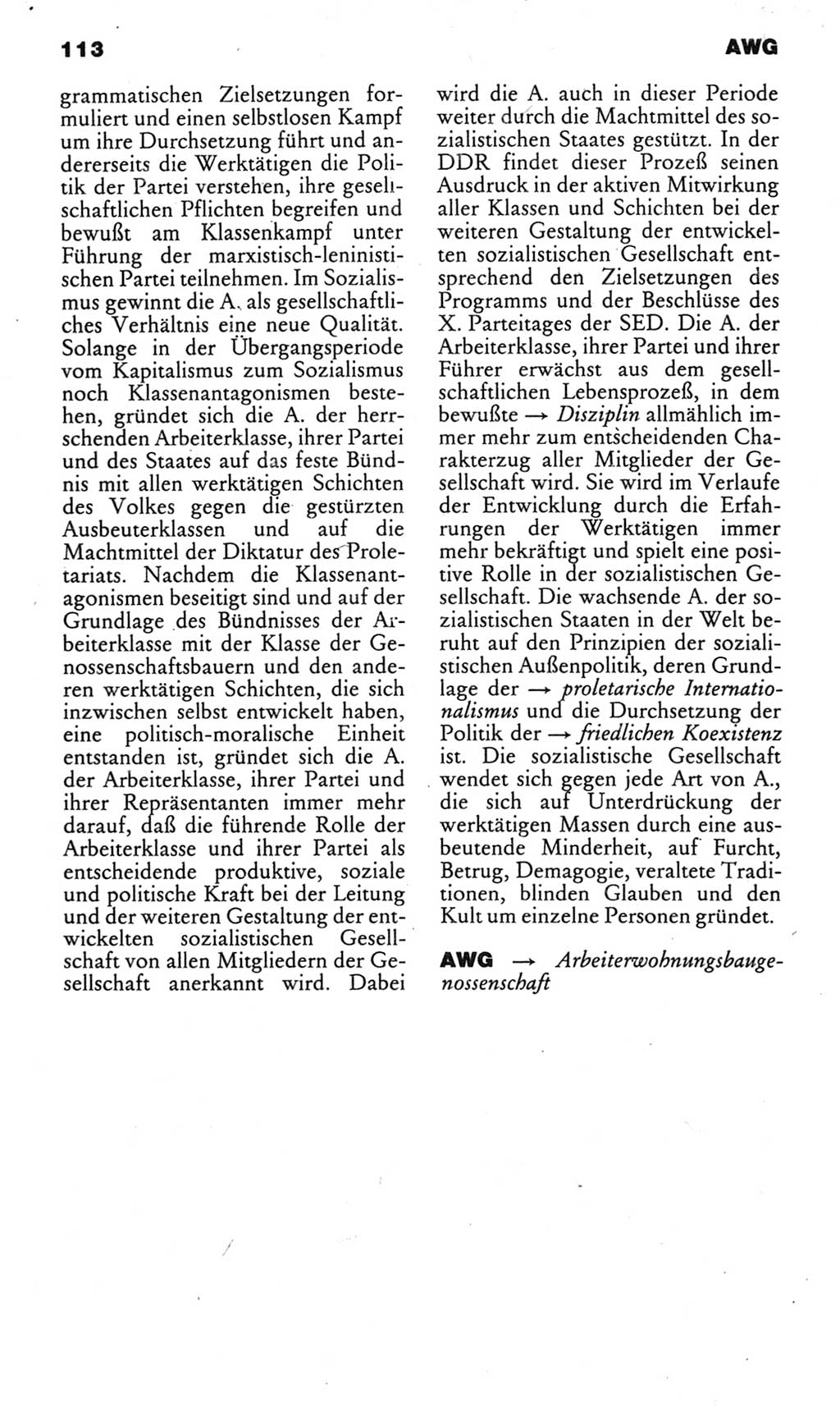 Kleines politisches Wörterbuch [Deutsche Demokratische Republik (DDR)] 1983, Seite 113 (Kl. pol. Wb. DDR 1983, S. 113)