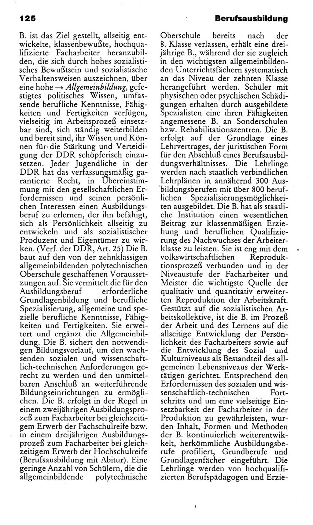 Kleines politisches Wörterbuch [Deutsche Demokratische Republik (DDR)] 1983, Seite 125 (Kl. pol. Wb. DDR 1983, S. 125)