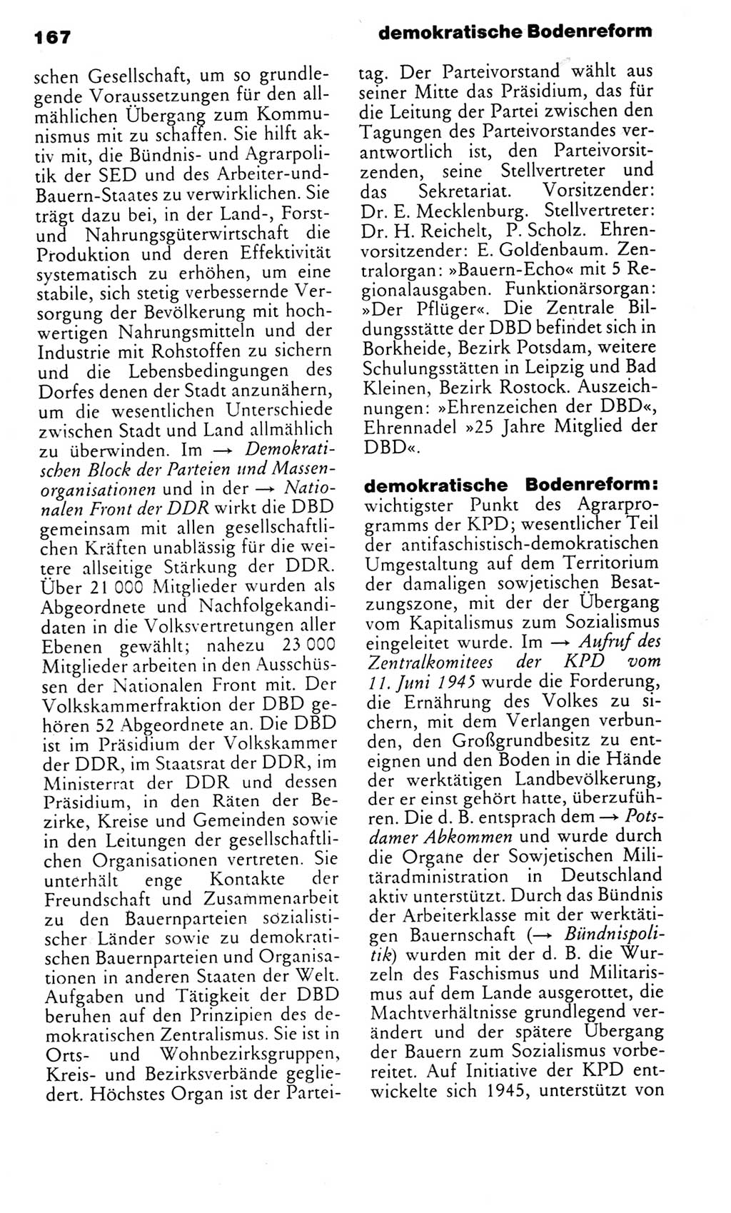 Kleines politisches Wörterbuch [Deutsche Demokratische Republik (DDR)] 1983, Seite 167 (Kl. pol. Wb. DDR 1983, S. 167)