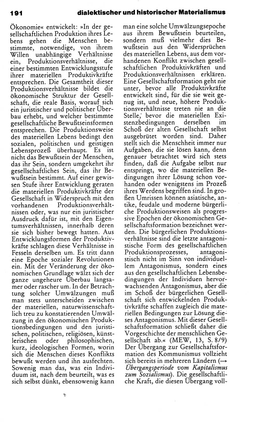 Kleines politisches Wörterbuch [Deutsche Demokratische Republik (DDR)] 1983, Seite 191 (Kl. pol. Wb. DDR 1983, S. 191)