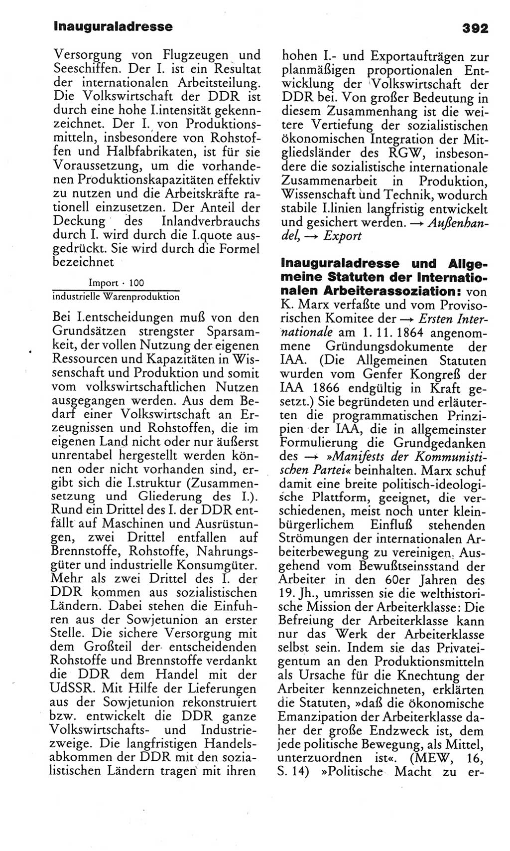 Kleines politisches Wörterbuch [Deutsche Demokratische Republik (DDR)] 1983, Seite 392 (Kl. pol. Wb. DDR 1983, S. 392)