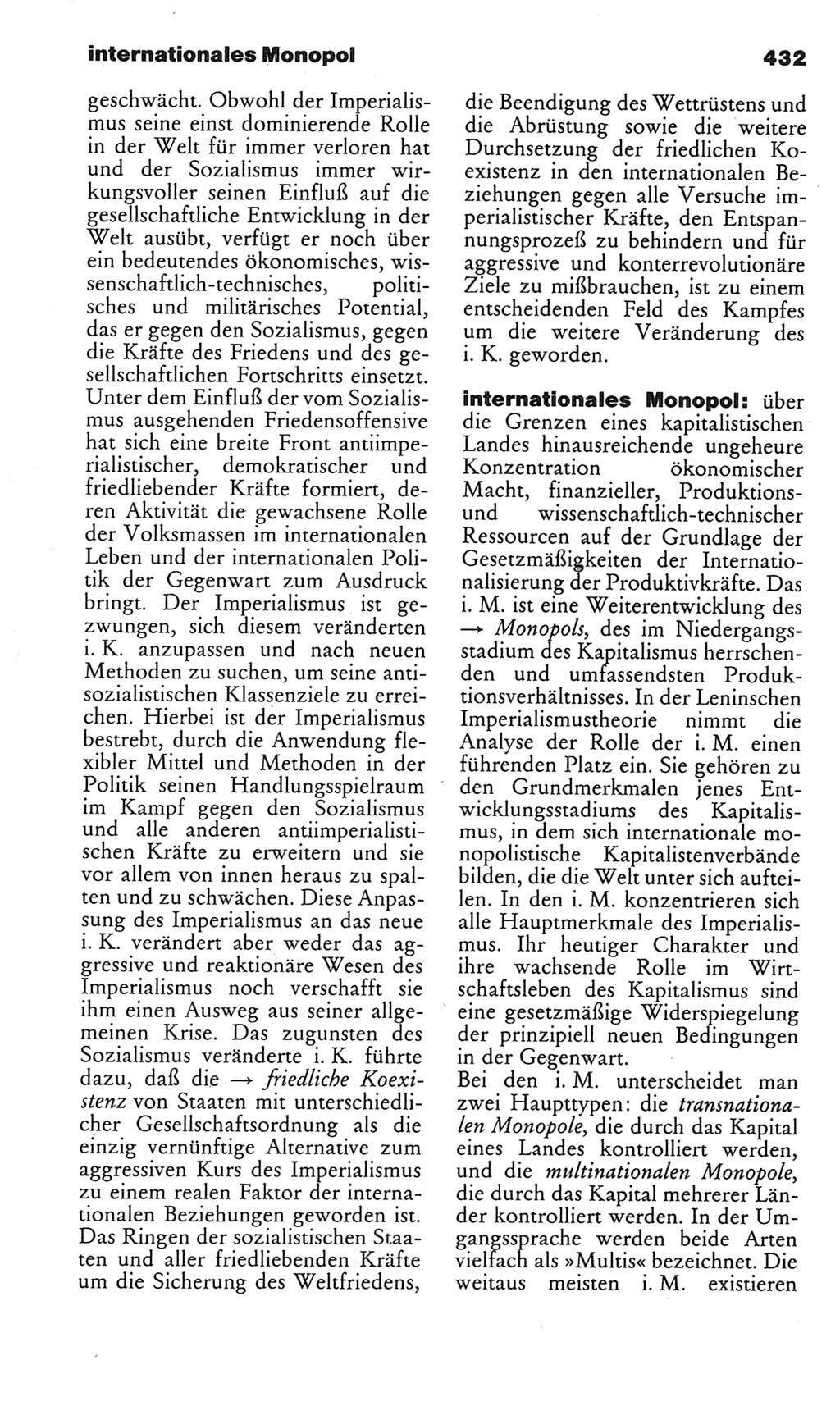 Kleines politisches Wörterbuch [Deutsche Demokratische Republik (DDR)] 1983, Seite 432 (Kl. pol. Wb. DDR 1983, S. 432)