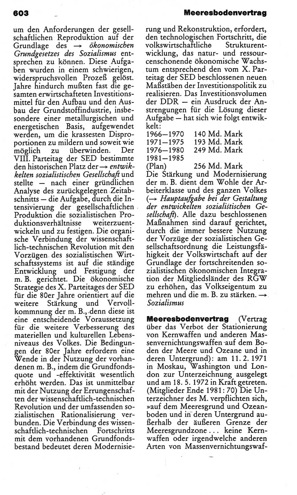 Kleines politisches Wörterbuch [Deutsche Demokratische Republik (DDR)] 1983, Seite 603 (Kl. pol. Wb. DDR 1983, S. 603)