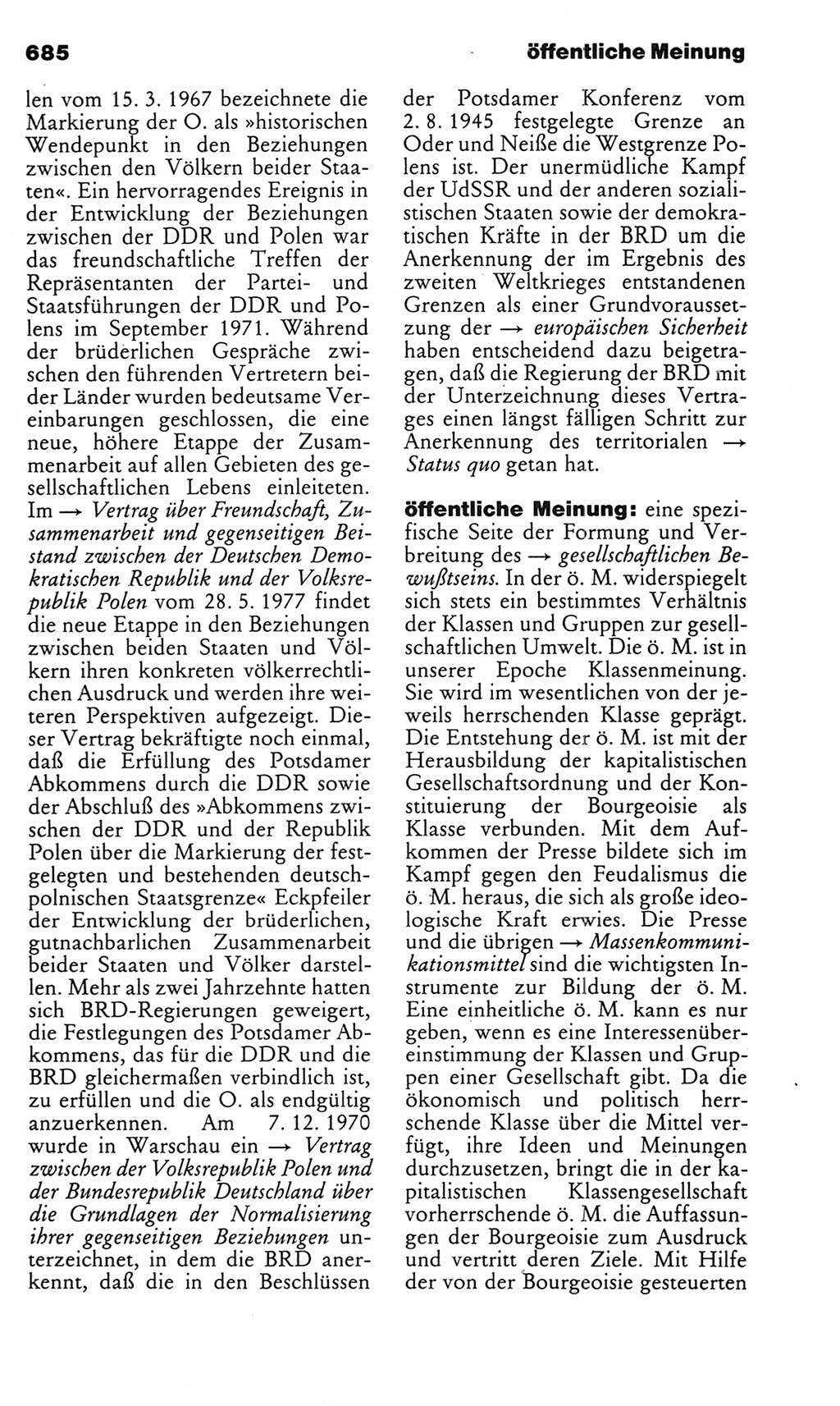 Kleines politisches Wörterbuch [Deutsche Demokratische Republik (DDR)] 1983, Seite 685 (Kl. pol. Wb. DDR 1983, S. 685)