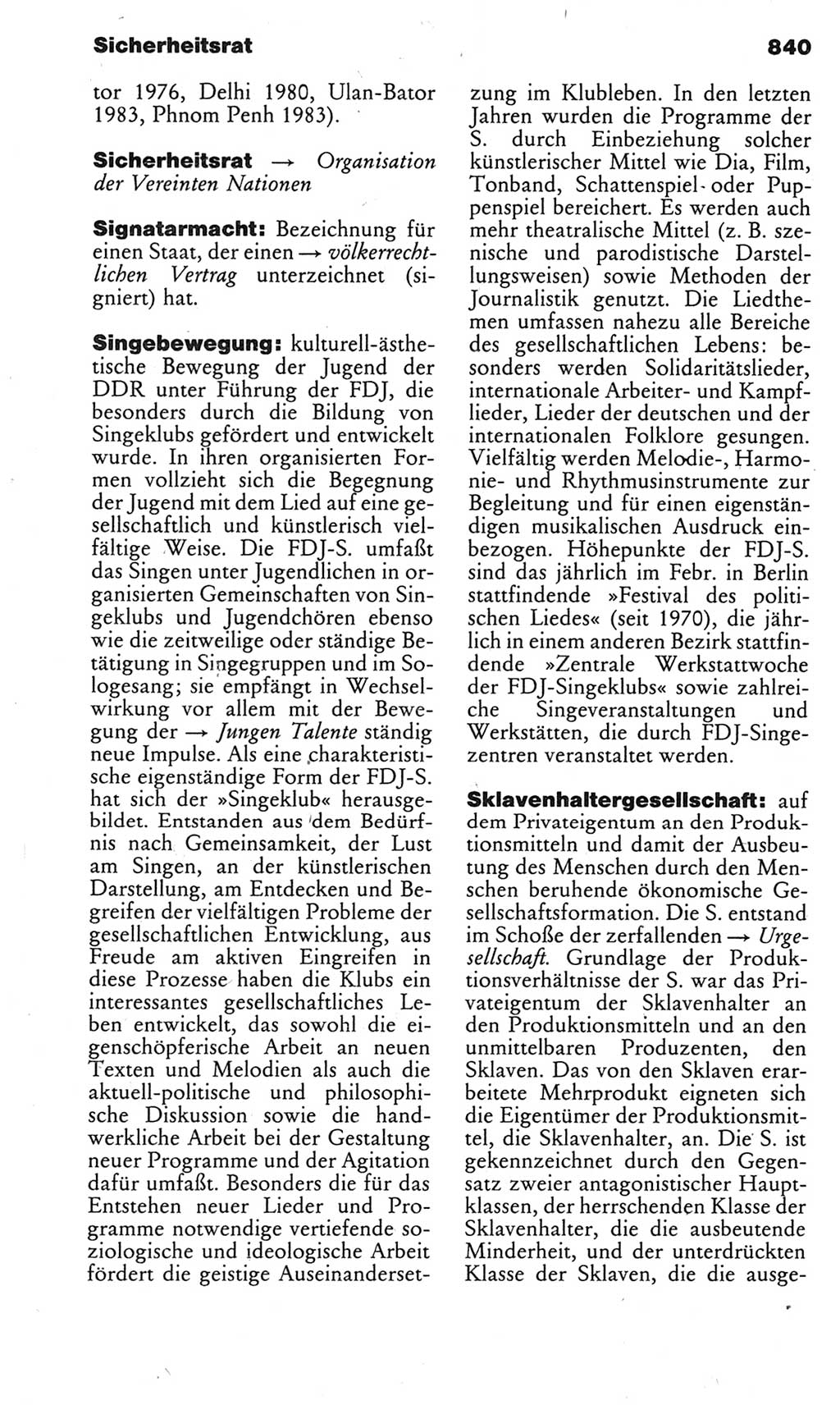Kleines politisches Wörterbuch [Deutsche Demokratische Republik (DDR)] 1983, Seite 840 (Kl. pol. Wb. DDR 1983, S. 840)