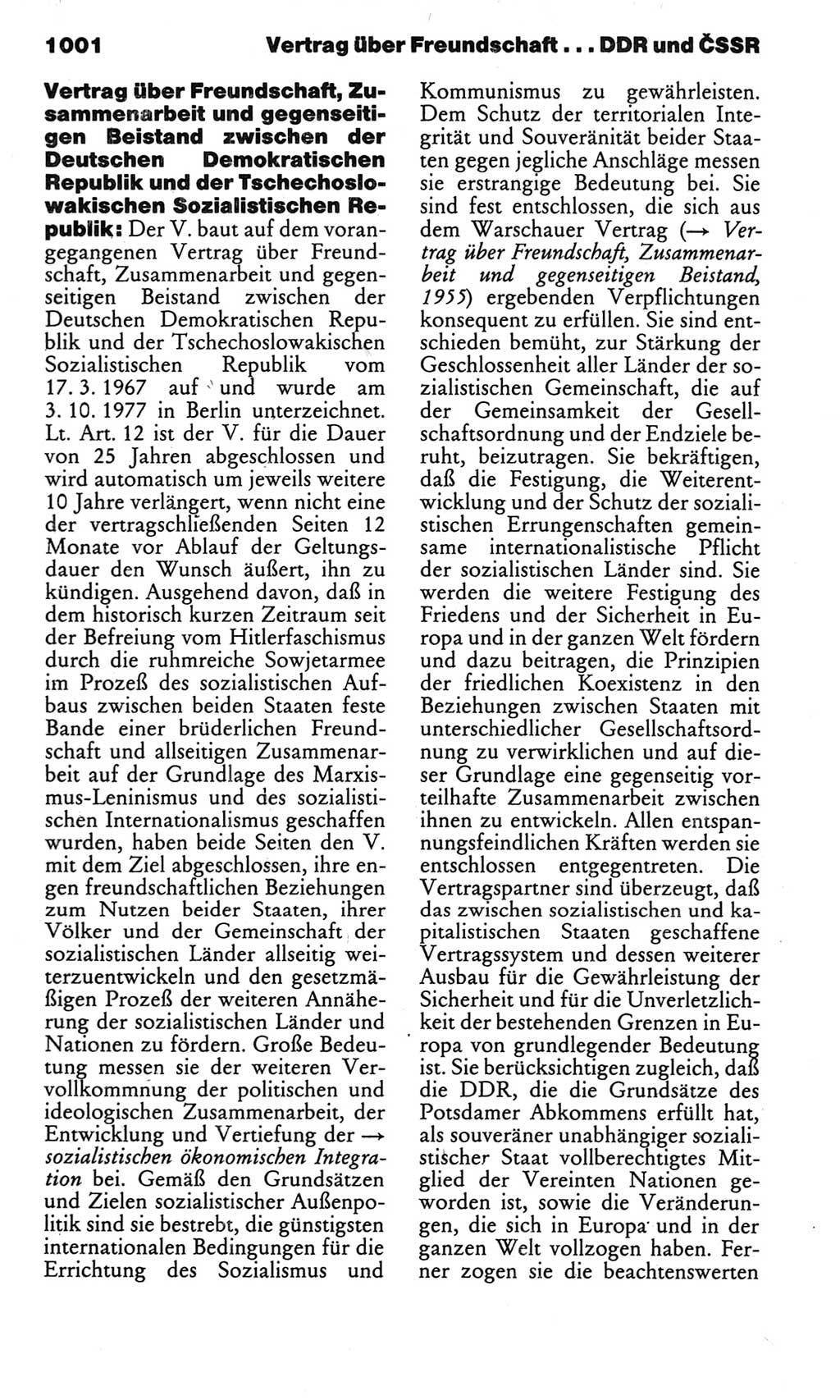 Kleines politisches Wörterbuch [Deutsche Demokratische Republik (DDR)] 1983, Seite 1001 (Kl. pol. Wb. DDR 1983, S. 1001)