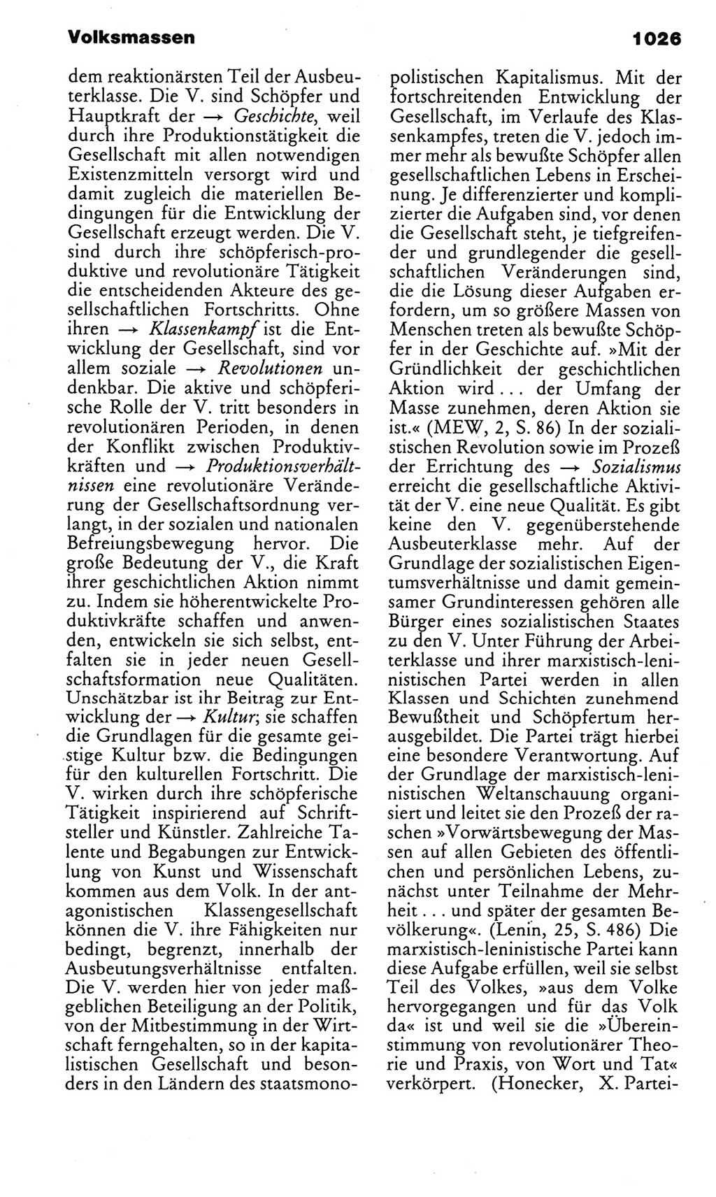 Kleines politisches Wörterbuch [Deutsche Demokratische Republik (DDR)] 1983, Seite 1026 (Kl. pol. Wb. DDR 1983, S. 1026)