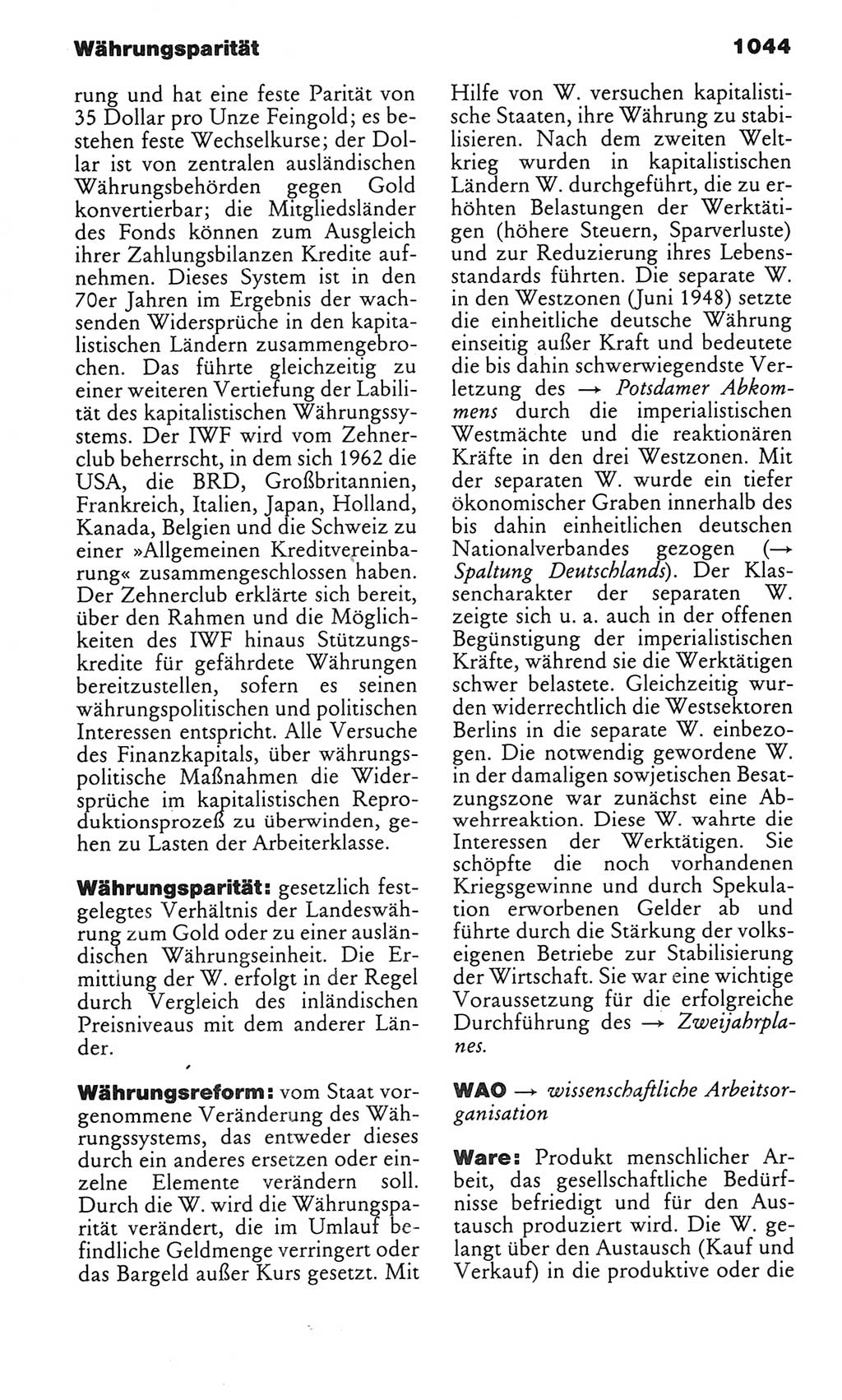 Kleines politisches Wörterbuch [Deutsche Demokratische Republik (DDR)] 1983, Seite 1044 (Kl. pol. Wb. DDR 1983, S. 1044)