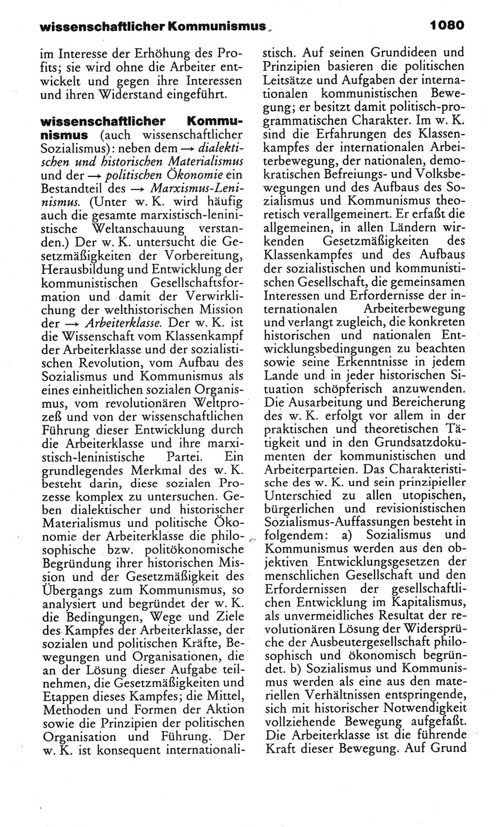 Kleines politisches Wörterbuch [Deutsche Demokratische Republik (DDR)] 1983, Seite 1080 (Kl. pol. Wb. DDR 1983, S. 1080)