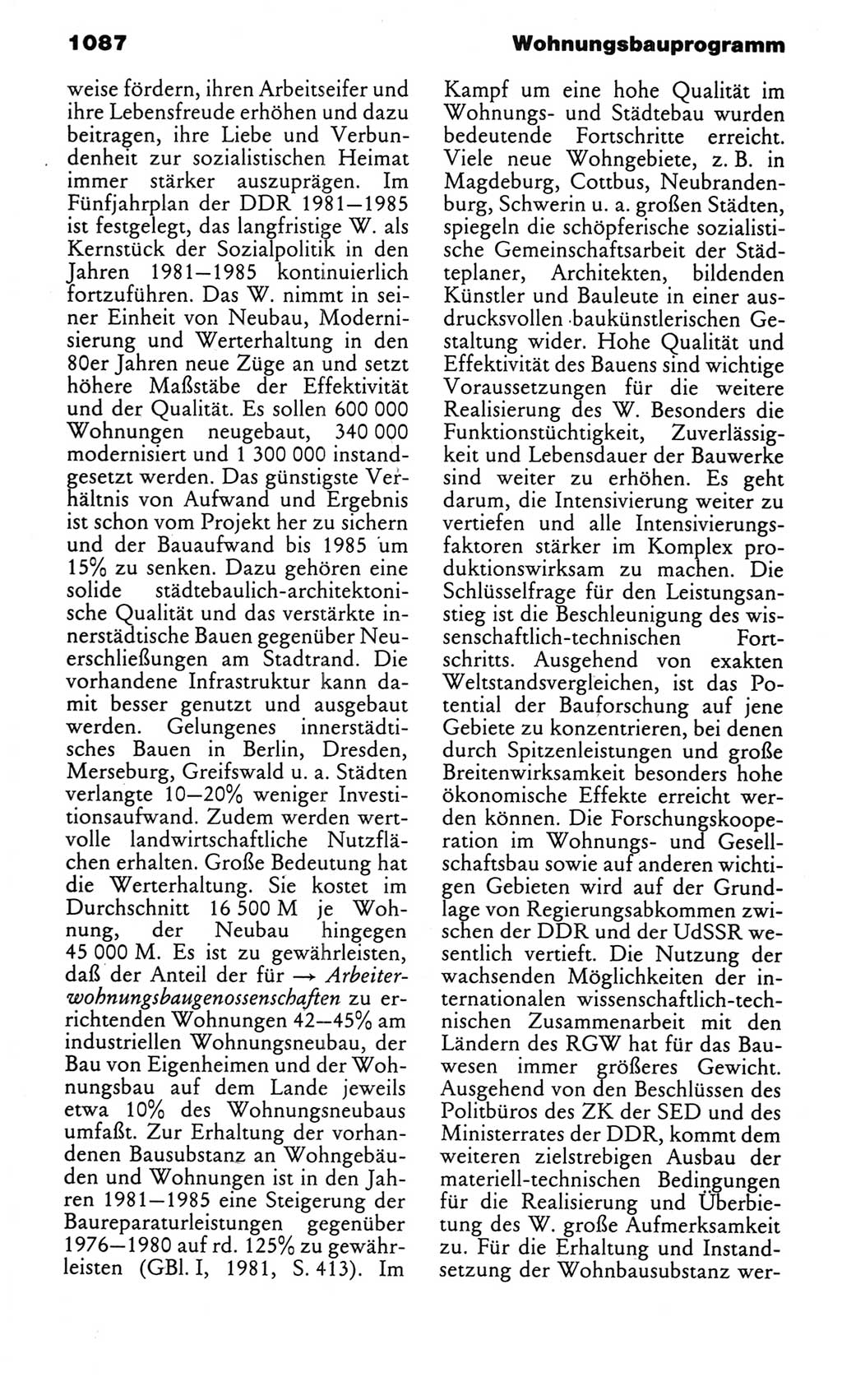 Kleines politisches Wörterbuch [Deutsche Demokratische Republik (DDR)] 1983, Seite 1087 (Kl. pol. Wb. DDR 1983, S. 1087)