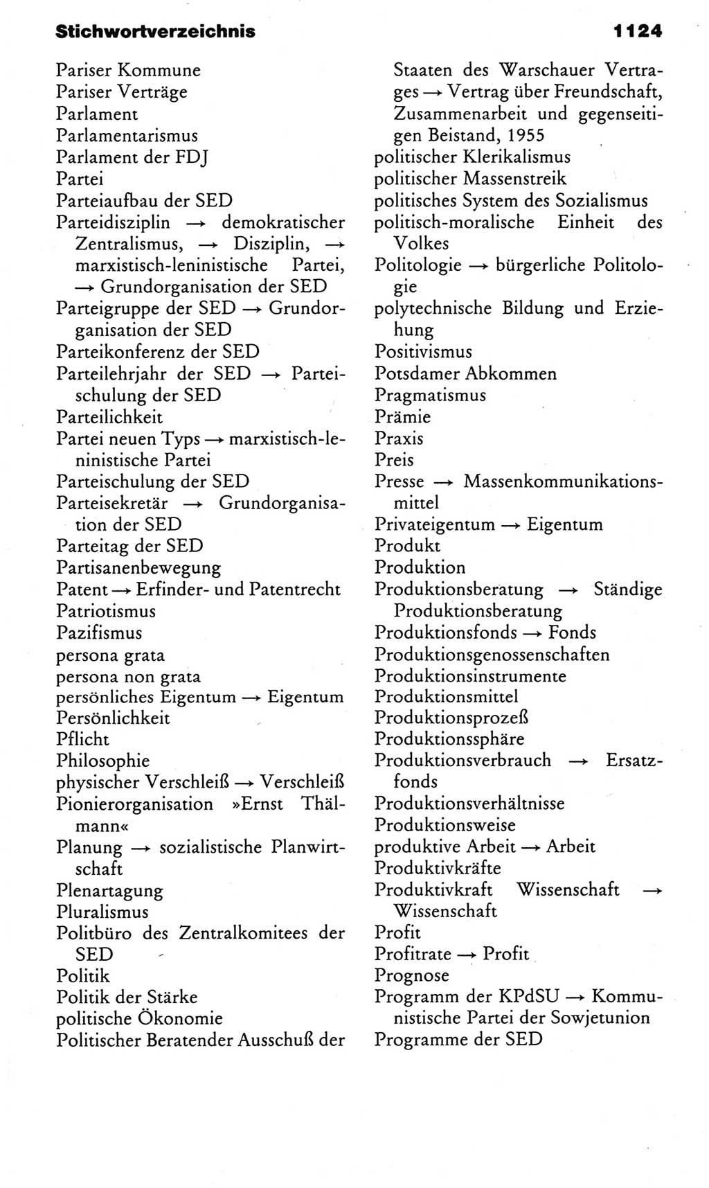 Kleines politisches Wörterbuch [Deutsche Demokratische Republik (DDR)] 1983, Seite 1124 (Kl. pol. Wb. DDR 1983, S. 1124)