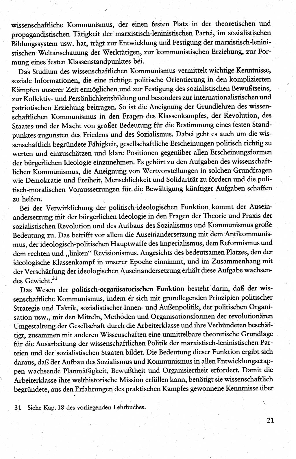 Wissenschaftlicher Kommunismus [Deutsche Demokratische Republik (DDR)], Lehrbuch für das marxistisch-leninistische Grundlagenstudium 1983, Seite 21 (Wiss. Komm. DDR Lb. 1983, S. 21)