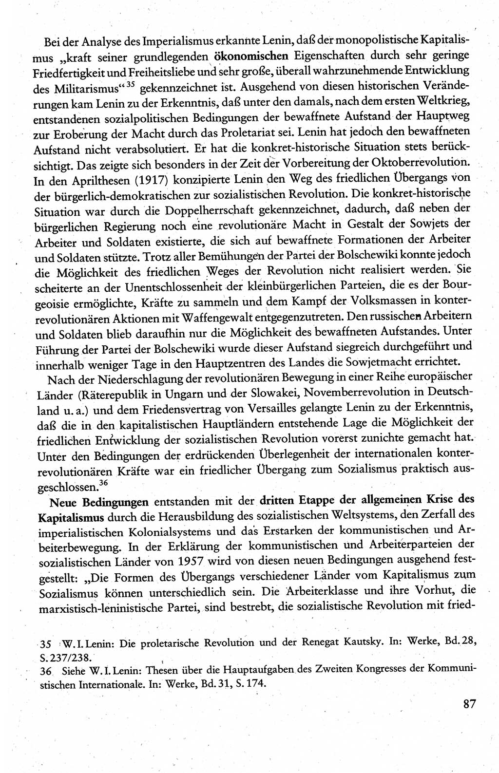 Wissenschaftlicher Kommunismus [Deutsche Demokratische Republik (DDR)], Lehrbuch für das marxistisch-leninistische Grundlagenstudium 1983, Seite 87 (Wiss. Komm. DDR Lb. 1983, S. 87)