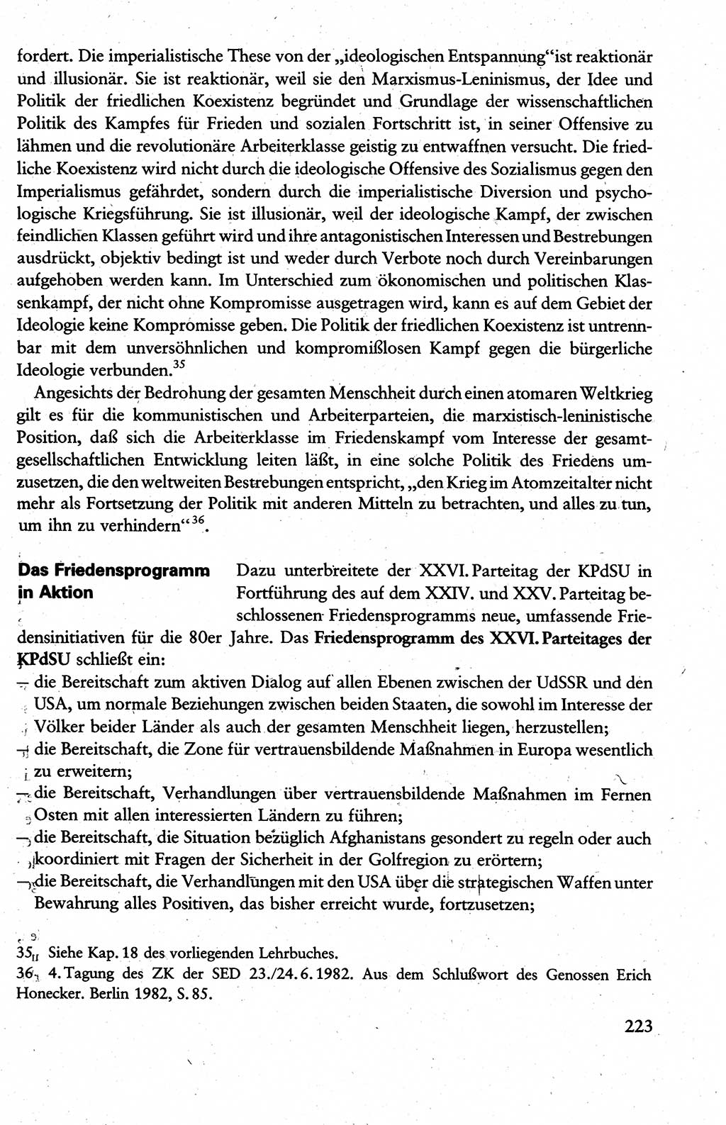 Wissenschaftlicher Kommunismus [Deutsche Demokratische Republik (DDR)], Lehrbuch für das marxistisch-leninistische Grundlagenstudium 1983, Seite 223 (Wiss. Komm. DDR Lb. 1983, S. 223)