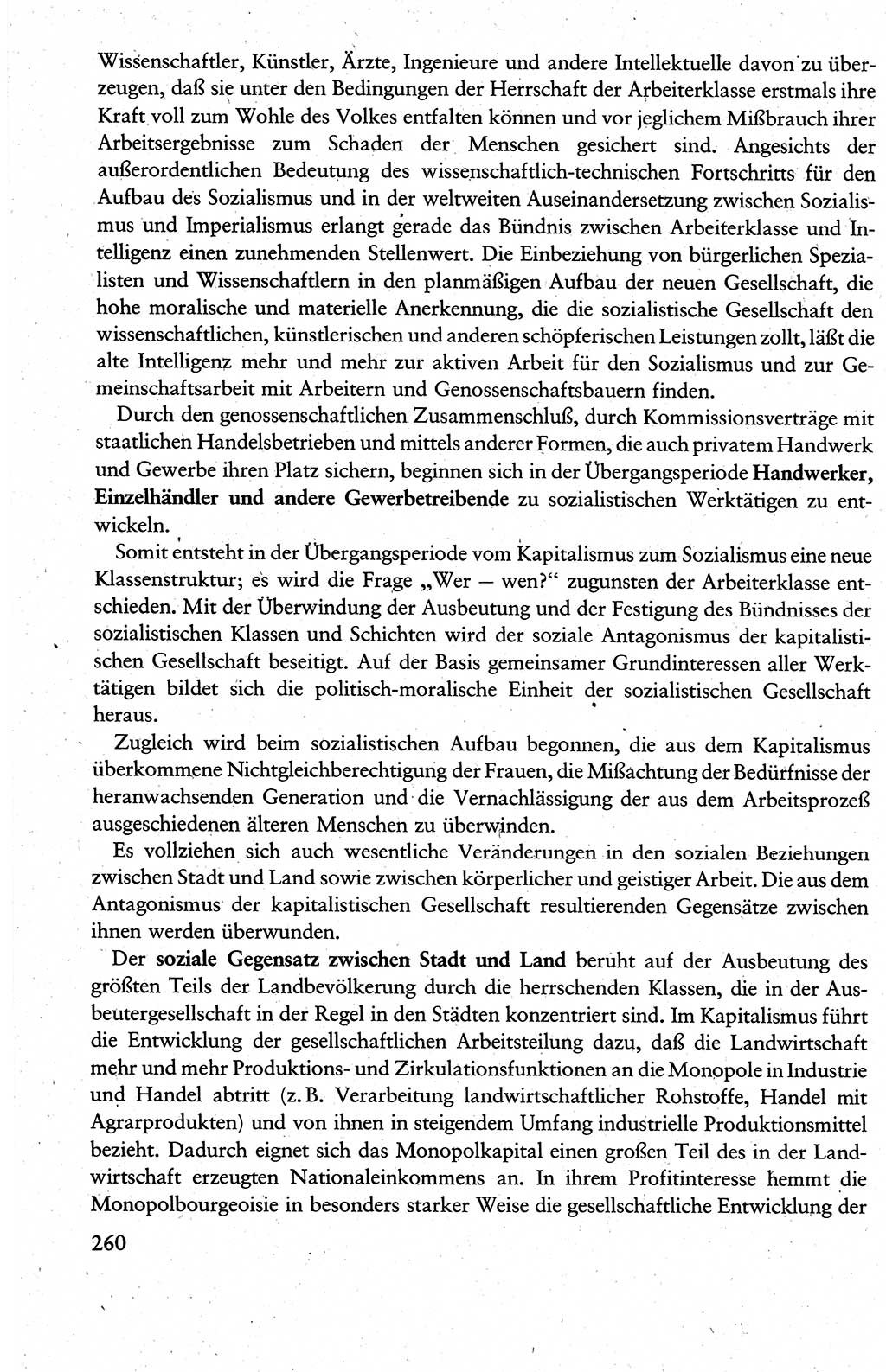 Wissenschaftlicher Kommunismus [Deutsche Demokratische Republik (DDR)], Lehrbuch für das marxistisch-leninistische Grundlagenstudium 1983, Seite 260 (Wiss. Komm. DDR Lb. 1983, S. 260)