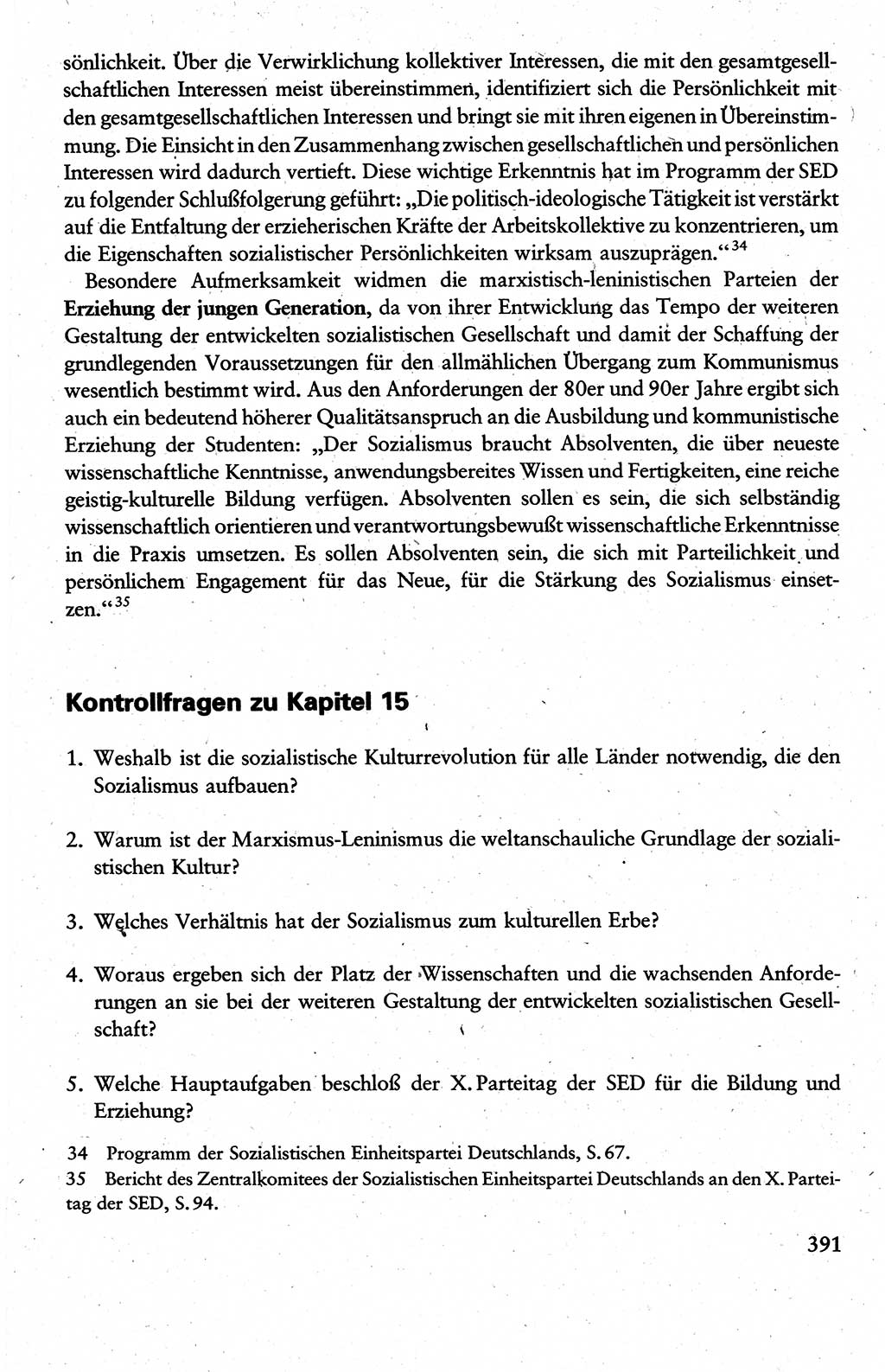 Wissenschaftlicher Kommunismus [Deutsche Demokratische Republik (DDR)], Lehrbuch für das marxistisch-leninistische Grundlagenstudium 1983, Seite 391 (Wiss. Komm. DDR Lb. 1983, S. 391)
