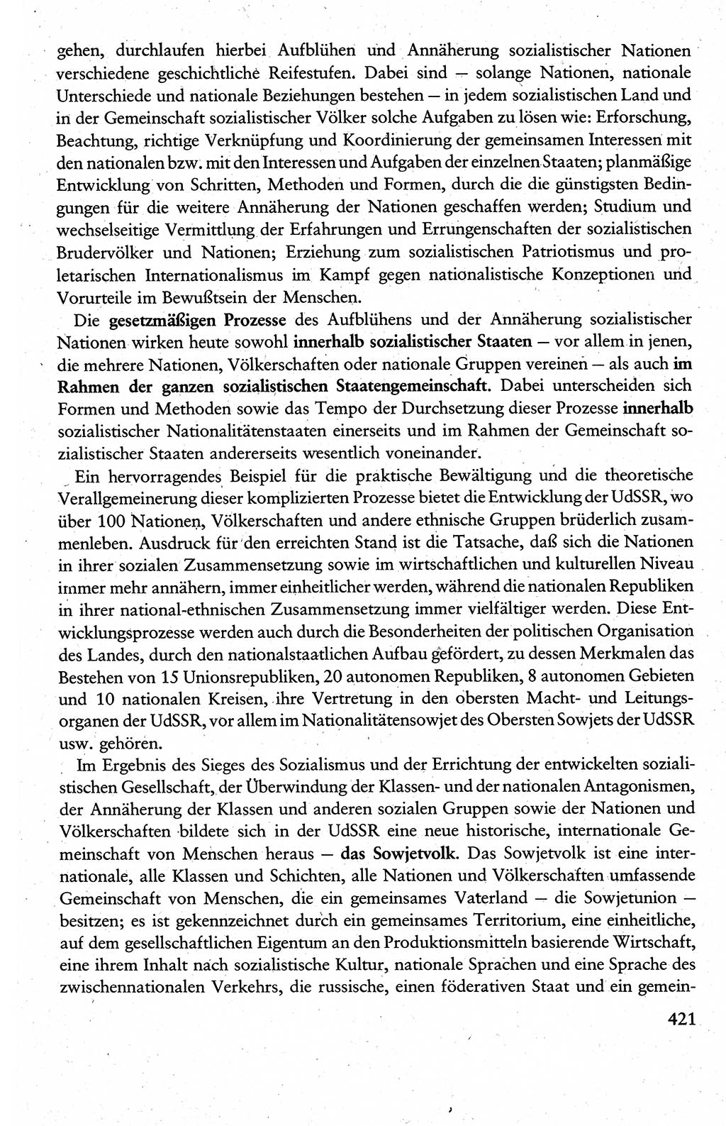 Wissenschaftlicher Kommunismus [Deutsche Demokratische Republik (DDR)], Lehrbuch für das marxistisch-leninistische Grundlagenstudium 1983, Seite 421 (Wiss. Komm. DDR Lb. 1983, S. 421)