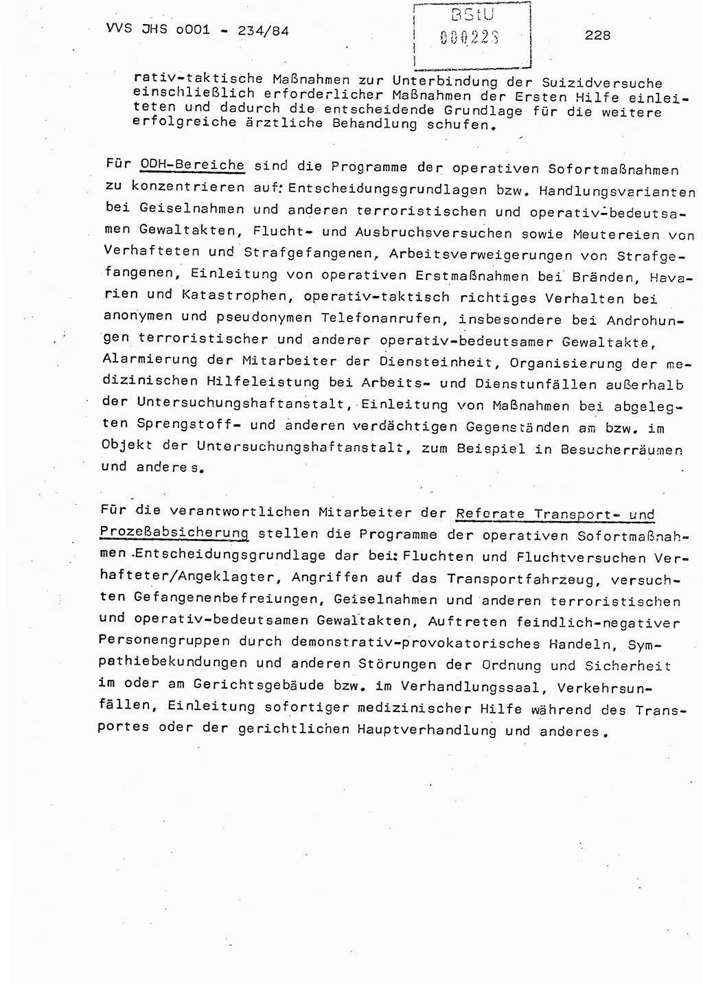 Dissertation Oberst Siegfried Rataizick (Abt. ⅩⅣ), Oberstleutnant Volkmar Heinz (Abt. ⅩⅣ), Oberstleutnant Werner Stein (HA Ⅸ), Hauptmann Heinz Conrad (JHS), Ministerium für Staatssicherheit (MfS) [Deutsche Demokratische Republik (DDR)], Juristische Hochschule (JHS), Vertrauliche Verschlußsache (VVS) o001-234/84, Potsdam 1984, Seite 228 (Diss. MfS DDR JHS VVS o001-234/84 1984, S. 228)