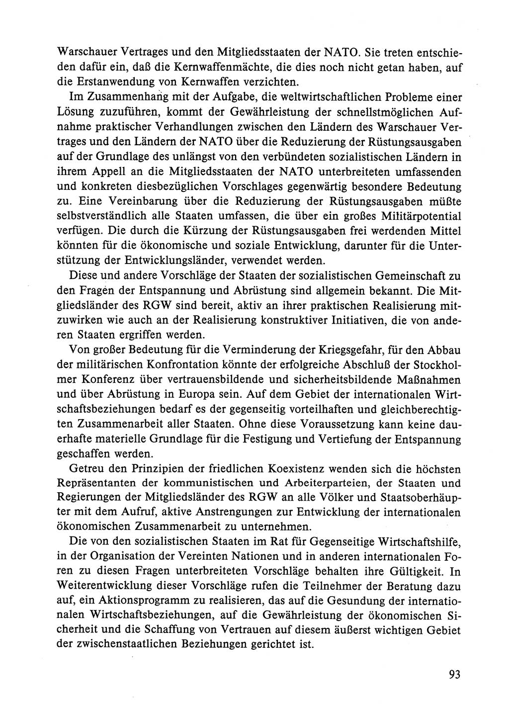 Dokumente der Sozialistischen Einheitspartei Deutschlands (SED) [Deutsche Demokratische Republik (DDR)] 1984-1985, Seite 93 (Dok. SED DDR 1984-1985, S. 93)