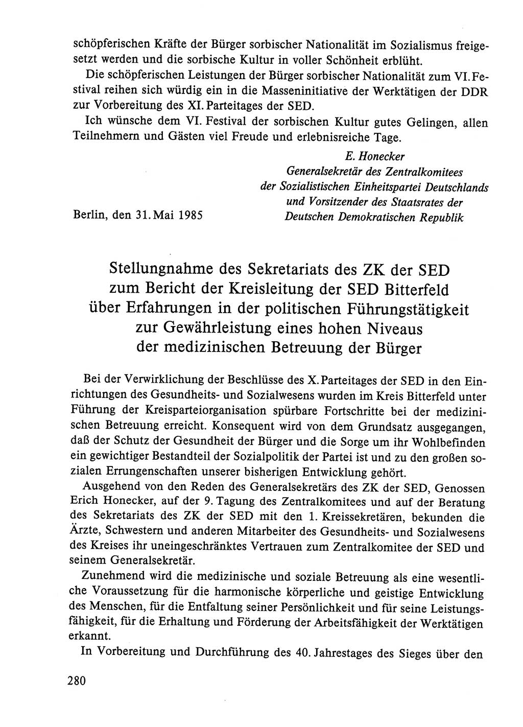 Dokumente der Sozialistischen Einheitspartei Deutschlands (SED) [Deutsche Demokratische Republik (DDR)] 1984-1985, Seite 147 (Dok. SED DDR 1984-1985, S. 147)