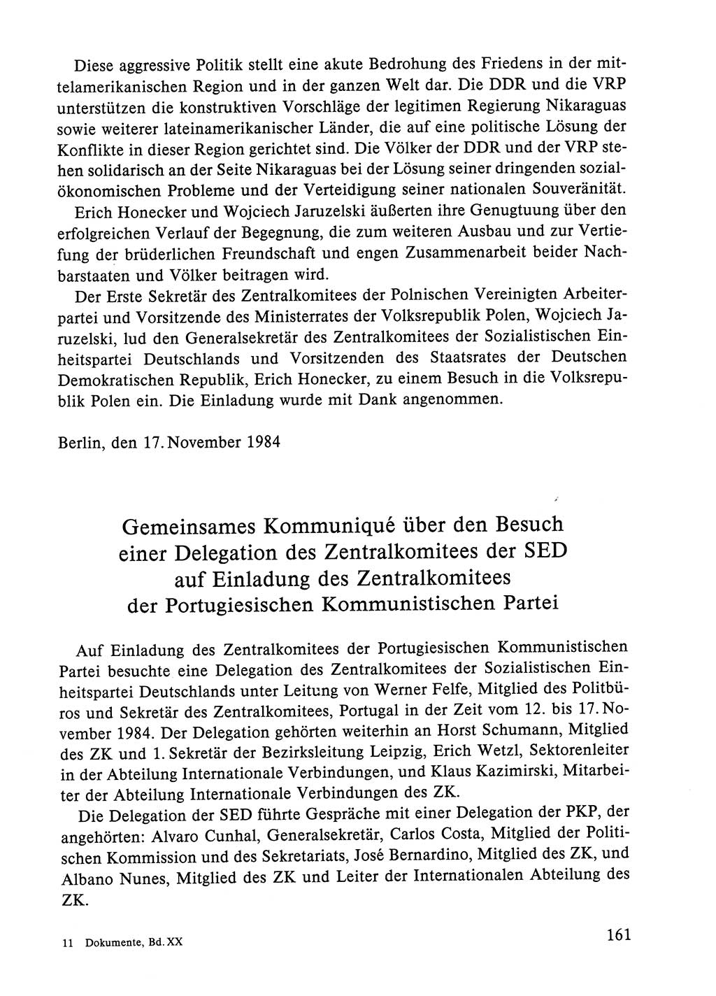 Dokumente der Sozialistischen Einheitspartei Deutschlands (SED) [Deutsche Demokratische Republik (DDR)] 1984-1985, Seite 266 (Dok. SED DDR 1984-1985, S. 266)