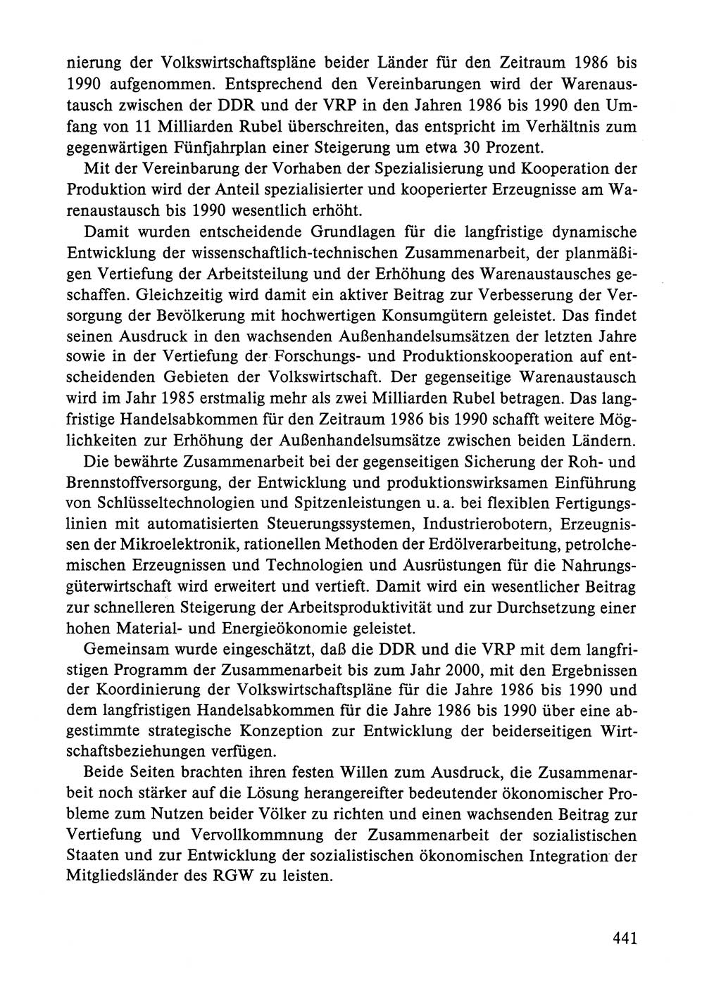 Dokumente der Sozialistischen Einheitspartei Deutschlands (SED) [Deutsche Demokratische Republik (DDR)] 1984-1985, Seite 441 (Dok. SED DDR 1984-1985, S. 441)