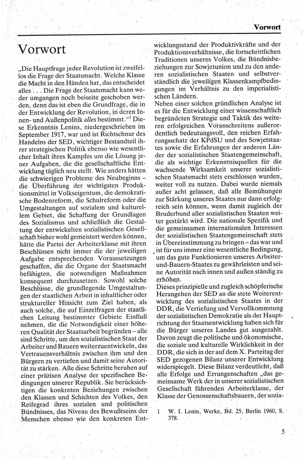 Handbuch für den Abgeordneten [Deutsche Demokratische Republik (DDR)] 1984, Seite 5 (Hb. Abg. DDR 1984, S. 5)