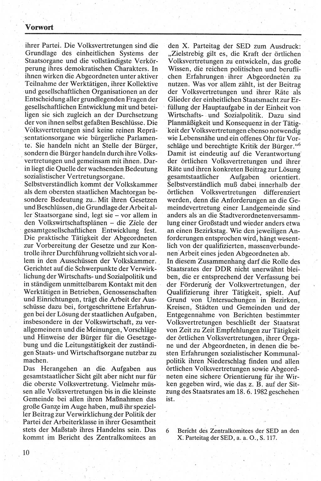 Handbuch für den Abgeordneten [Deutsche Demokratische Republik (DDR)] 1984, Seite 10 (Hb. Abg. DDR 1984, S. 10)