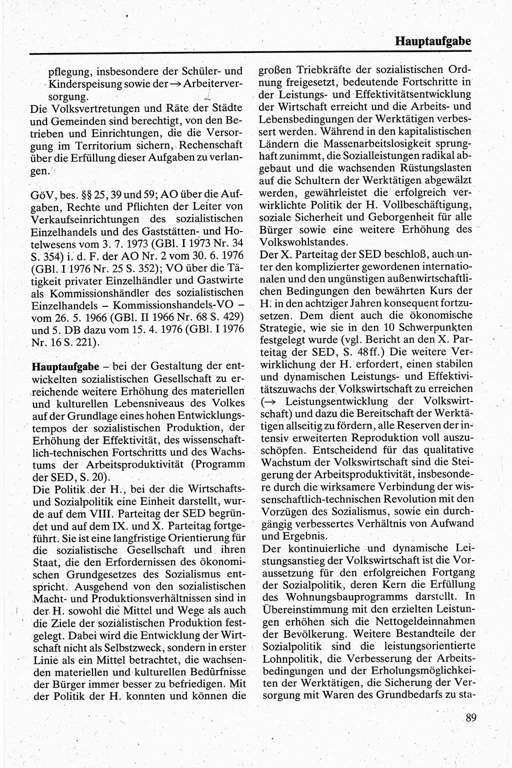 Handbuch für den Abgeordneten [Deutsche Demokratische Republik (DDR)] 1984, Seite 89 (Hb. Abg. DDR 1984, S. 89)