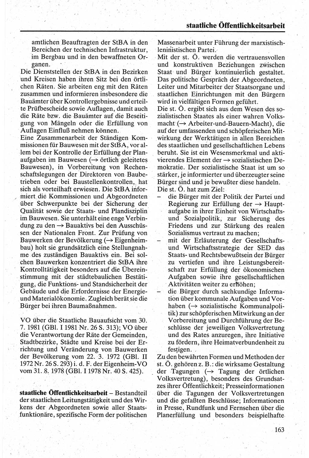 Handbuch für den Abgeordneten [Deutsche Demokratische Republik (DDR)] 1984, Seite 163 (Hb. Abg. DDR 1984, S. 163)