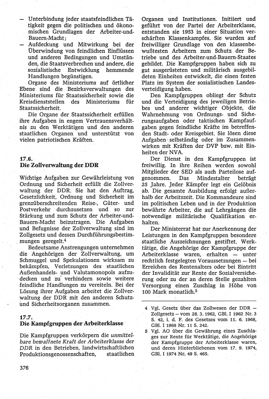 Staatsrecht der DDR [Deutsche Demokratische Republik (DDR)], Lehrbuch 1984, Seite 376 (St.-R. DDR Lb. 1984, S. 376)