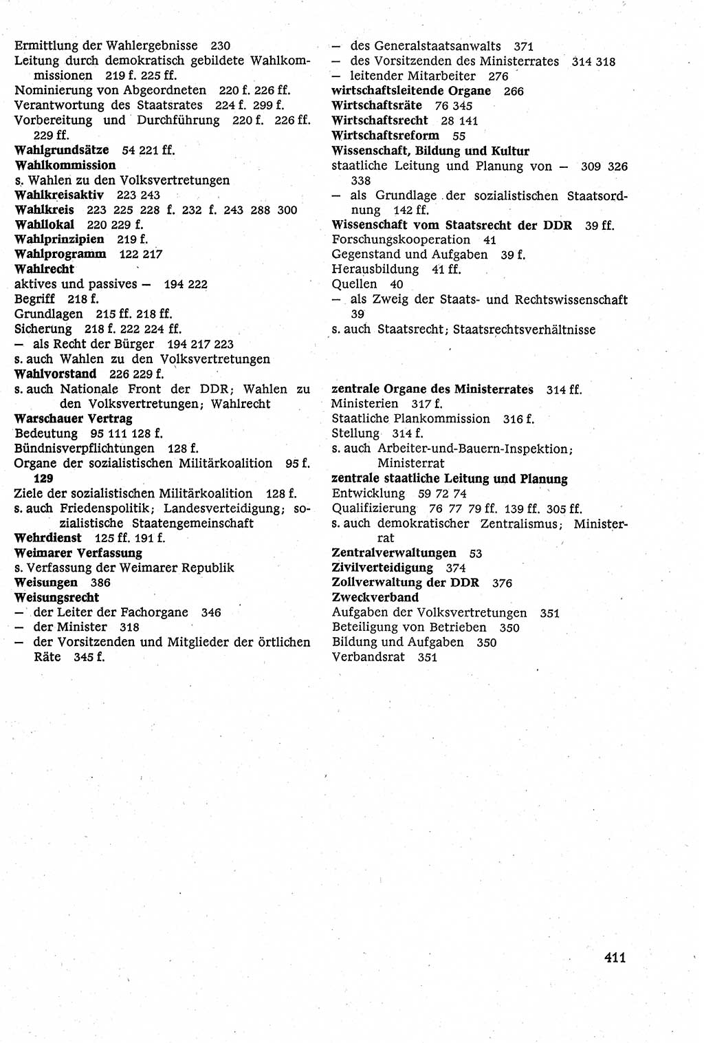 Staatsrecht der DDR [Deutsche Demokratische Republik (DDR)], Lehrbuch 1984, Seite 411 (St.-R. DDR Lb. 1984, S. 411)