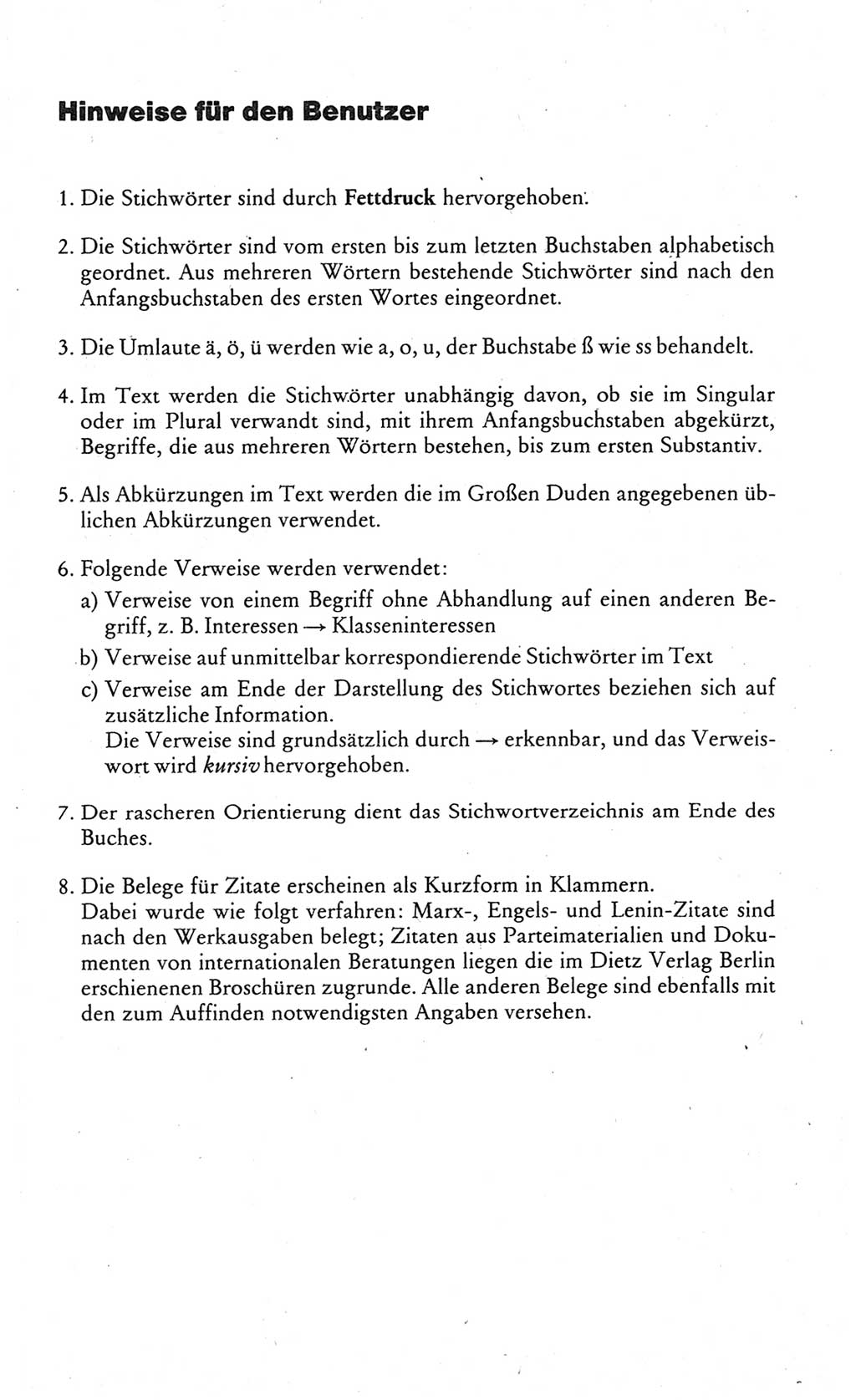 Wörterbuch des wissenschaftlichen Kommunismus [Deutsche Demokratische Republik (DDR)] 1984, Seite 8 (Wb. wiss. Komm. DDR 1984, S. 8)
