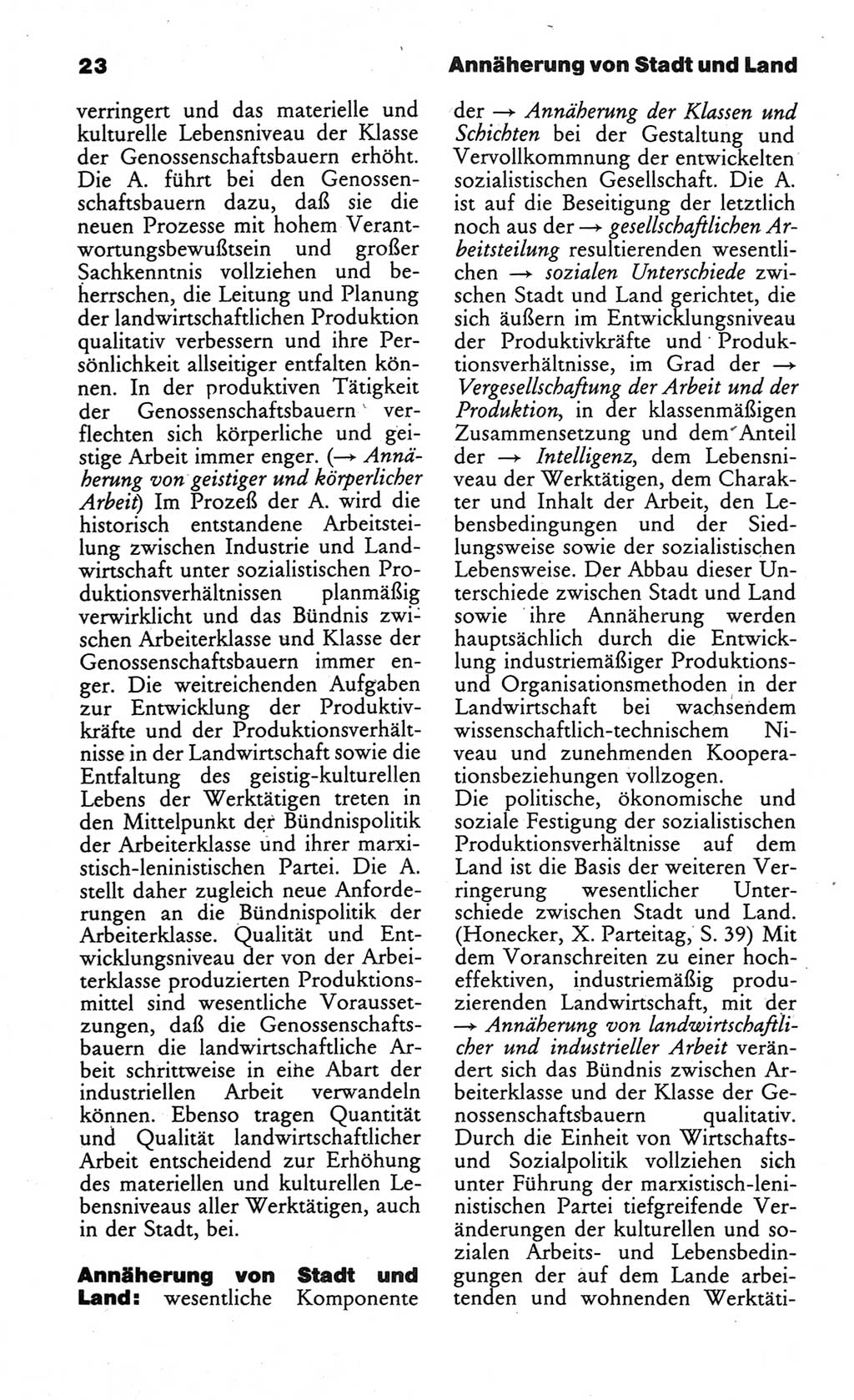 Wörterbuch des wissenschaftlichen Kommunismus [Deutsche Demokratische Republik (DDR)] 1984, Seite 23 (Wb. wiss. Komm. DDR 1984, S. 23)