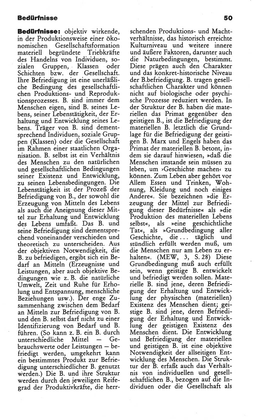 Wörterbuch des wissenschaftlichen Kommunismus [Deutsche Demokratische Republik (DDR)] 1984, Seite 50 (Wb. wiss. Komm. DDR 1984, S. 50)