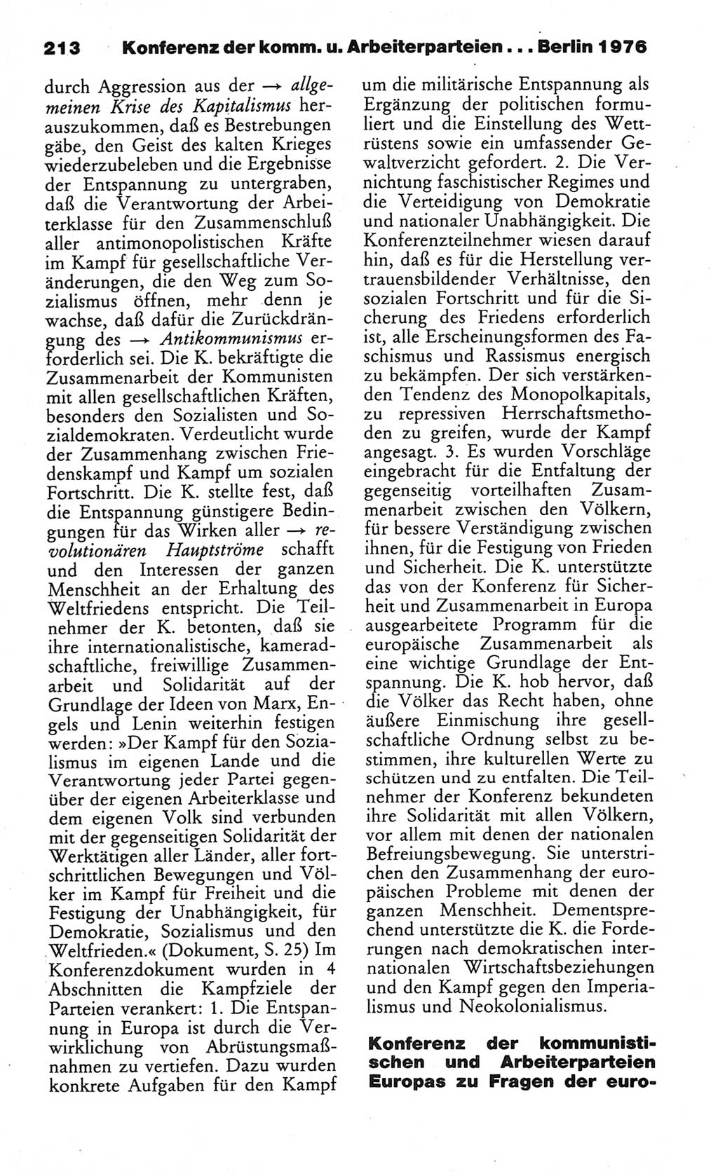 Wörterbuch des wissenschaftlichen Kommunismus [Deutsche Demokratische Republik (DDR)] 1984, Seite 213 (Wb. wiss. Komm. DDR 1984, S. 213)