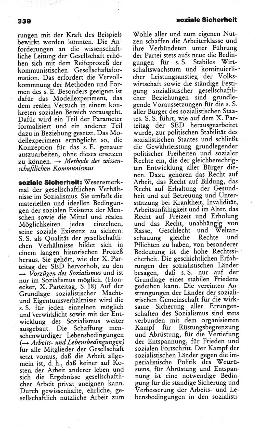 Wörterbuch des wissenschaftlichen Kommunismus [Deutsche Demokratische Republik (DDR)] 1984, Seite 339 (Wb. wiss. Komm. DDR 1984, S. 339)