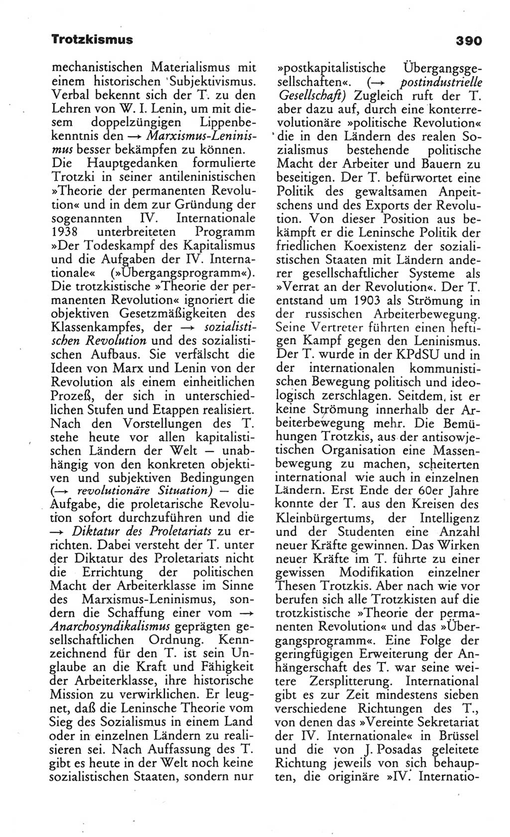 Wörterbuch des wissenschaftlichen Kommunismus [Deutsche Demokratische Republik (DDR)] 1984, Seite 390 (Wb. wiss. Komm. DDR 1984, S. 390)