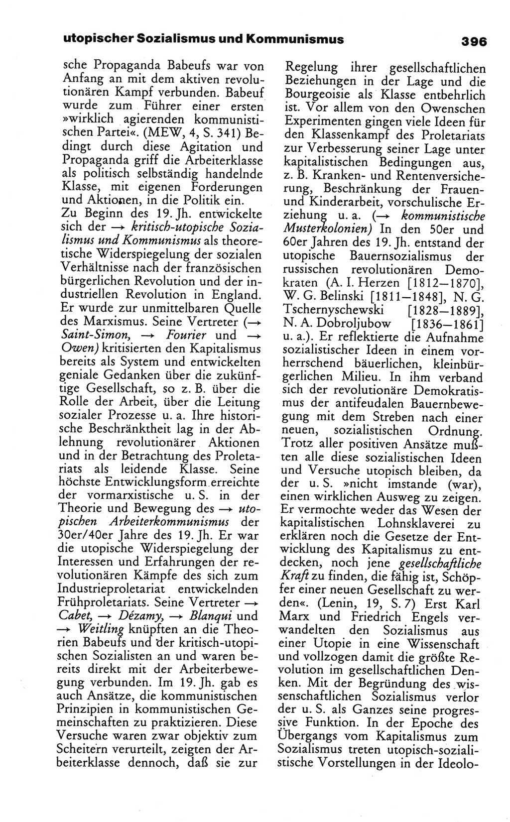 Wörterbuch des wissenschaftlichen Kommunismus [Deutsche Demokratische Republik (DDR)] 1984, Seite 396 (Wb. wiss. Komm. DDR 1984, S. 396)