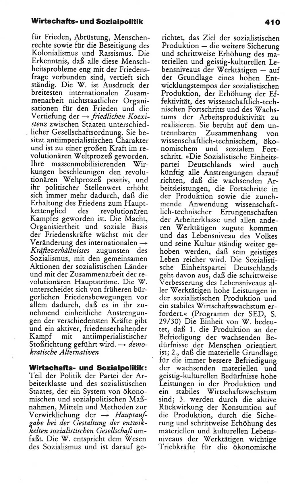 Wörterbuch des wissenschaftlichen Kommunismus [Deutsche Demokratische Republik (DDR)] 1984, Seite 410 (Wb. wiss. Komm. DDR 1984, S. 410)