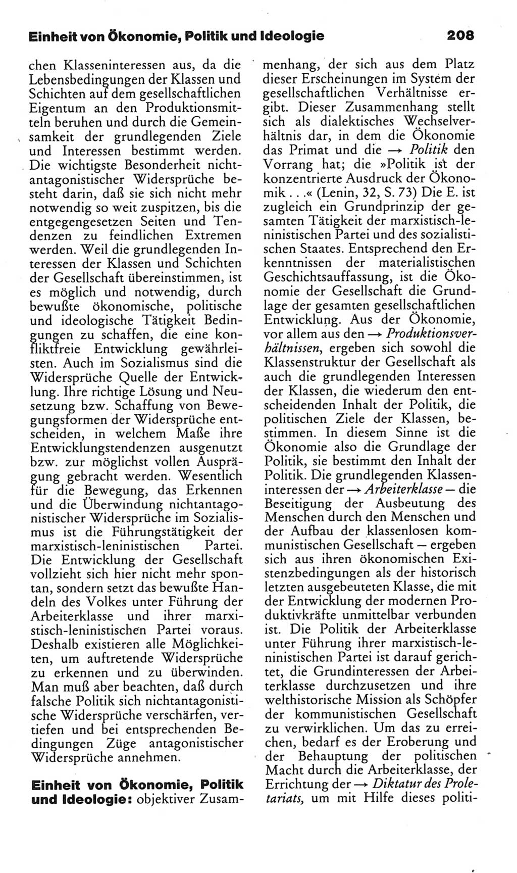 Kleines politisches Wörterbuch [Deutsche Demokratische Republik (DDR)] 1985, Seite 208 (Kl. pol. Wb. DDR 1985, S. 208)