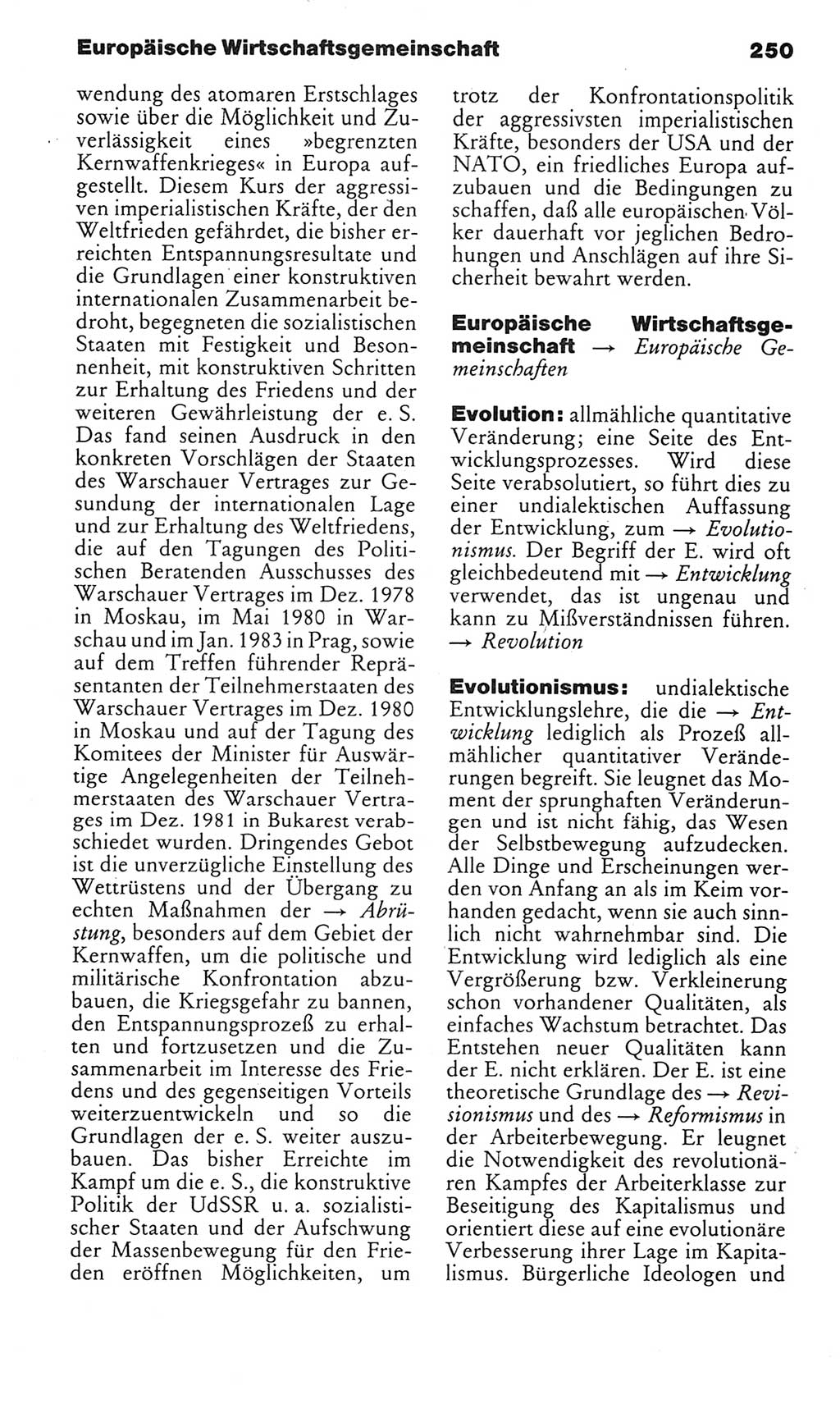 Kleines politisches Wörterbuch [Deutsche Demokratische Republik (DDR)] 1985, Seite 250 (Kl. pol. Wb. DDR 1985, S. 250)