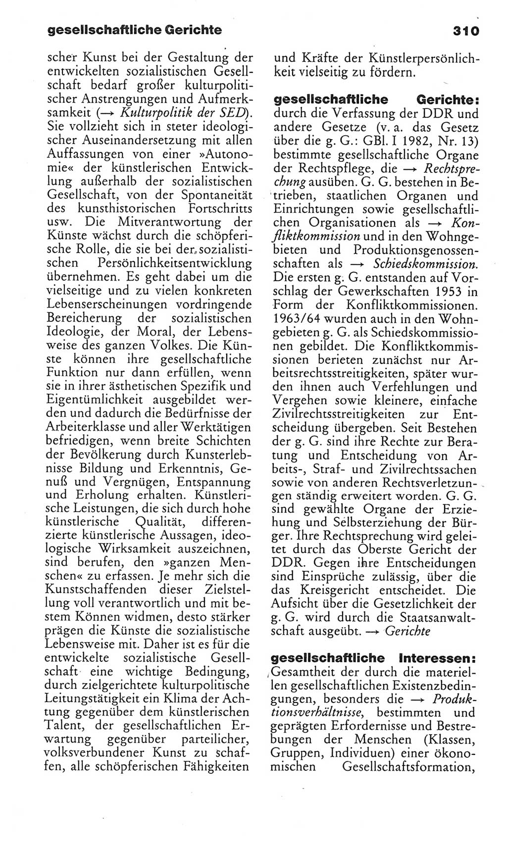 Kleines politisches Wörterbuch [Deutsche Demokratische Republik (DDR)] 1985, Seite 310 (Kl. pol. Wb. DDR 1985, S. 310)