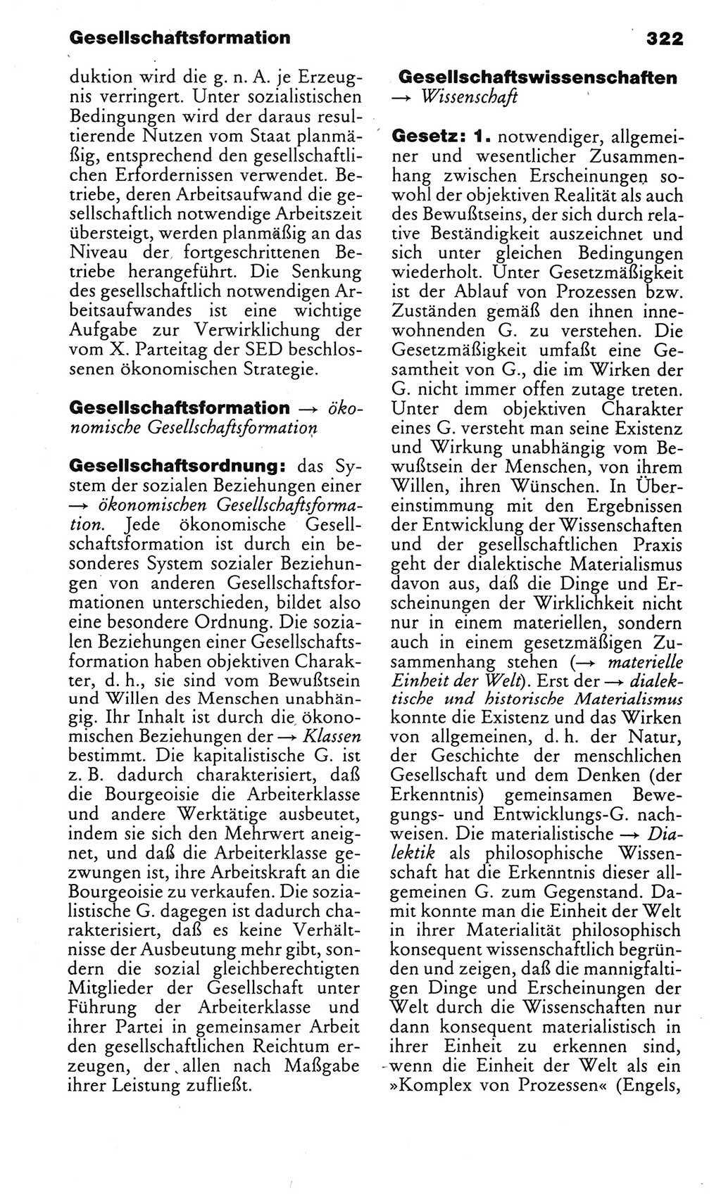 Kleines politisches Wörterbuch [Deutsche Demokratische Republik (DDR)] 1985, Seite 322 (Kl. pol. Wb. DDR 1985, S. 322)