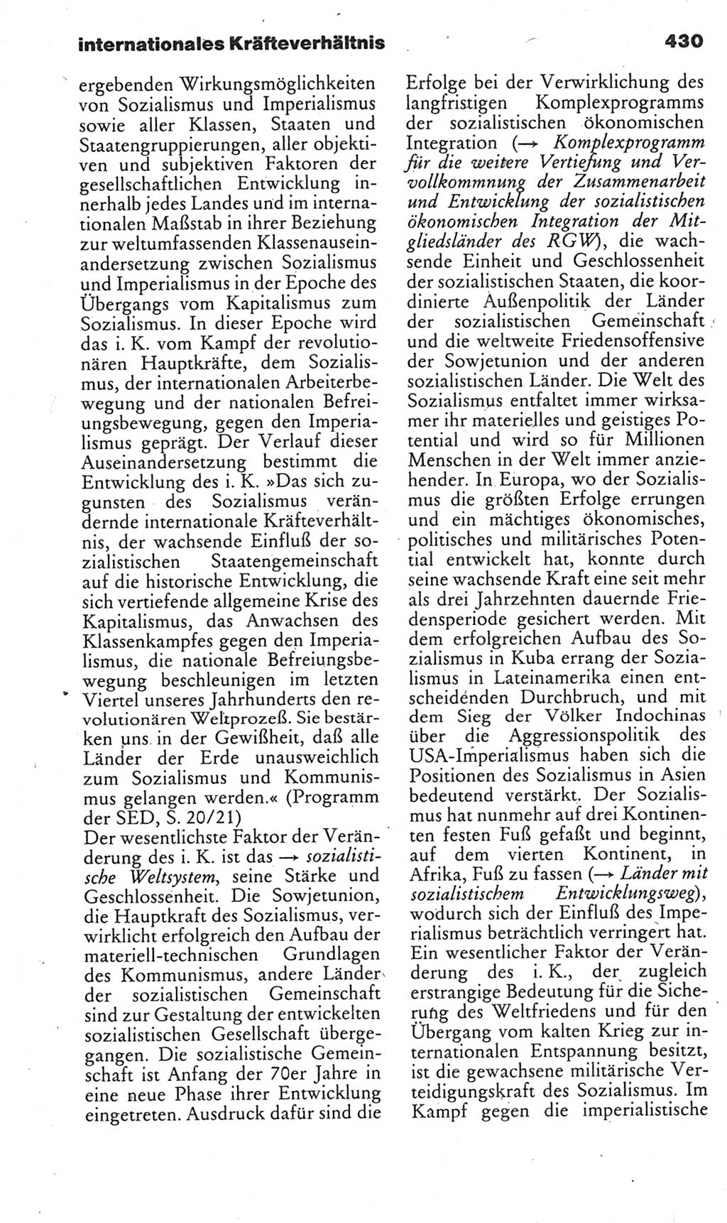 Kleines politisches Wörterbuch [Deutsche Demokratische Republik (DDR)] 1985, Seite 430 (Kl. pol. Wb. DDR 1985, S. 430)