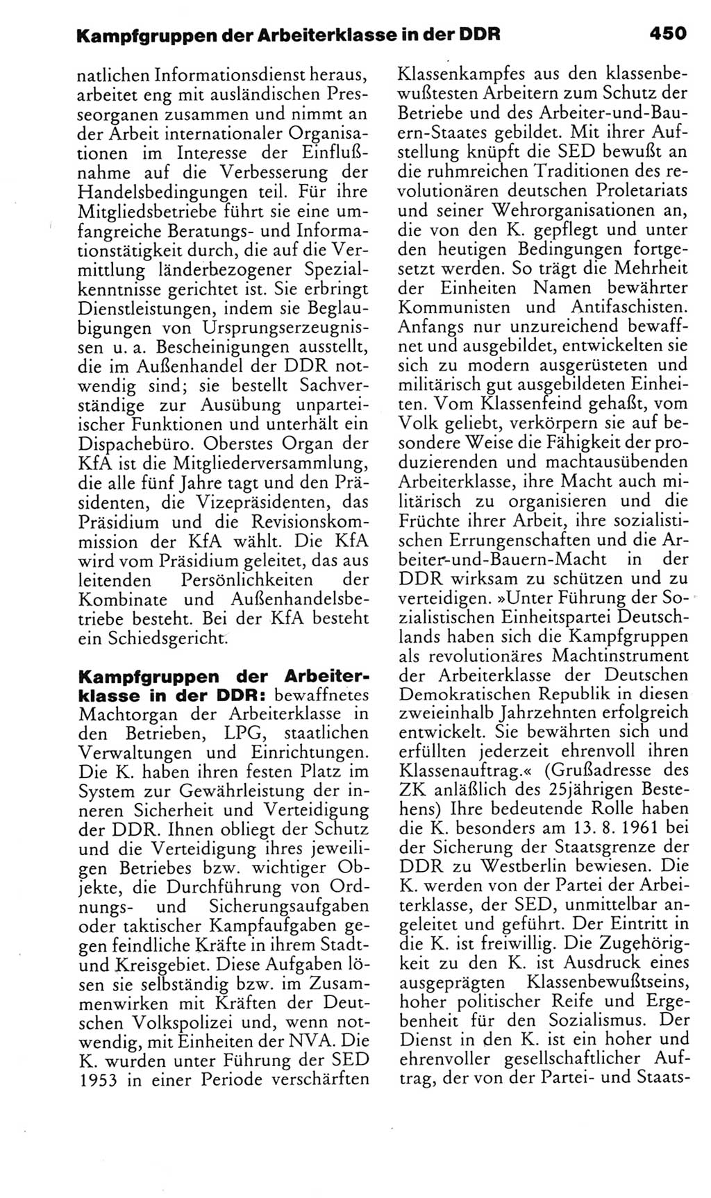 Kleines politisches Wörterbuch [Deutsche Demokratische Republik (DDR)] 1985, Seite 450 (Kl. pol. Wb. DDR 1985, S. 450)