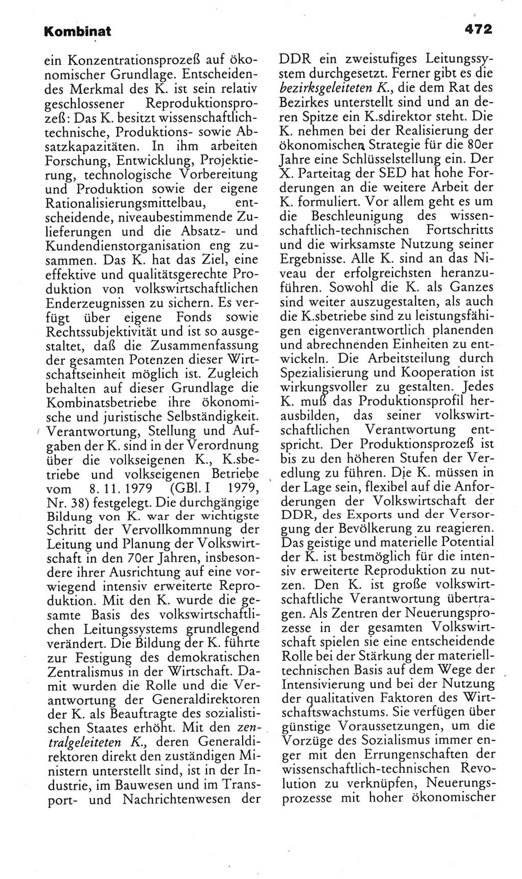 Kleines politisches Wörterbuch [Deutsche Demokratische Republik (DDR)] 1985, Seite 472 (Kl. pol. Wb. DDR 1985, S. 472)