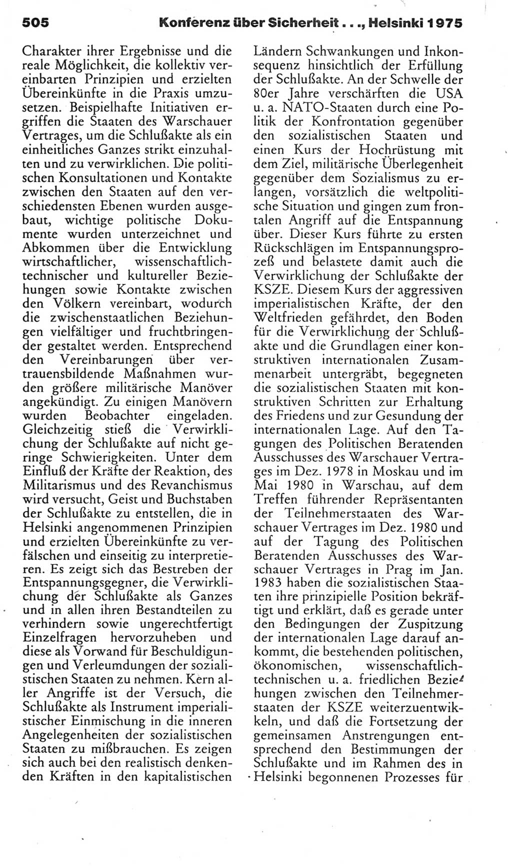 Kleines politisches Wörterbuch [Deutsche Demokratische Republik (DDR)] 1985, Seite 505 (Kl. pol. Wb. DDR 1985, S. 505)