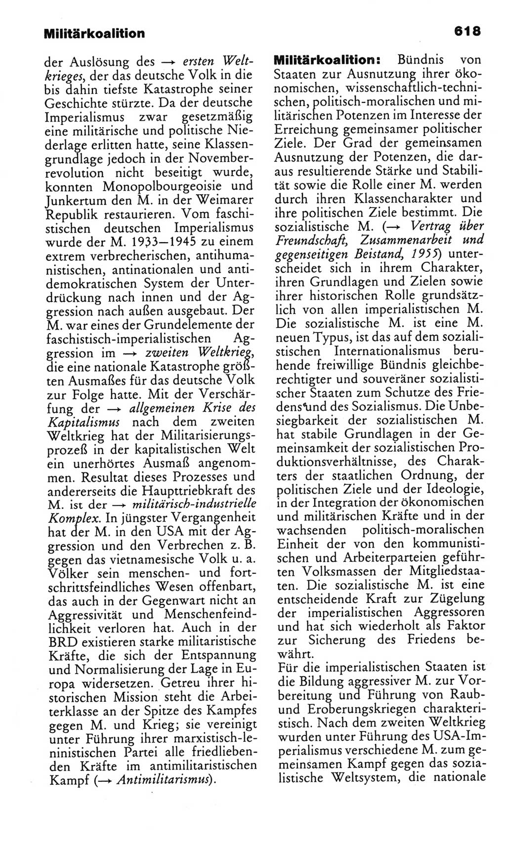 Kleines politisches Wörterbuch [Deutsche Demokratische Republik (DDR)] 1985, Seite 618 (Kl. pol. Wb. DDR 1985, S. 618)